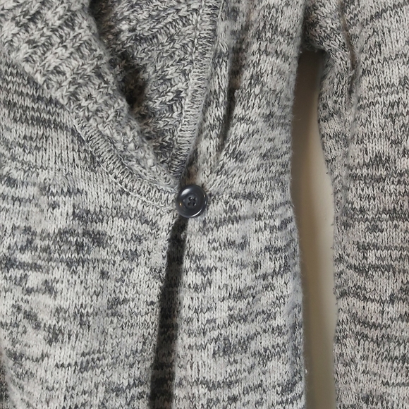 Talula Aritzia Wrap Cardigan Lambswool Cashmere Blend Gray S - Picture 3 of 13